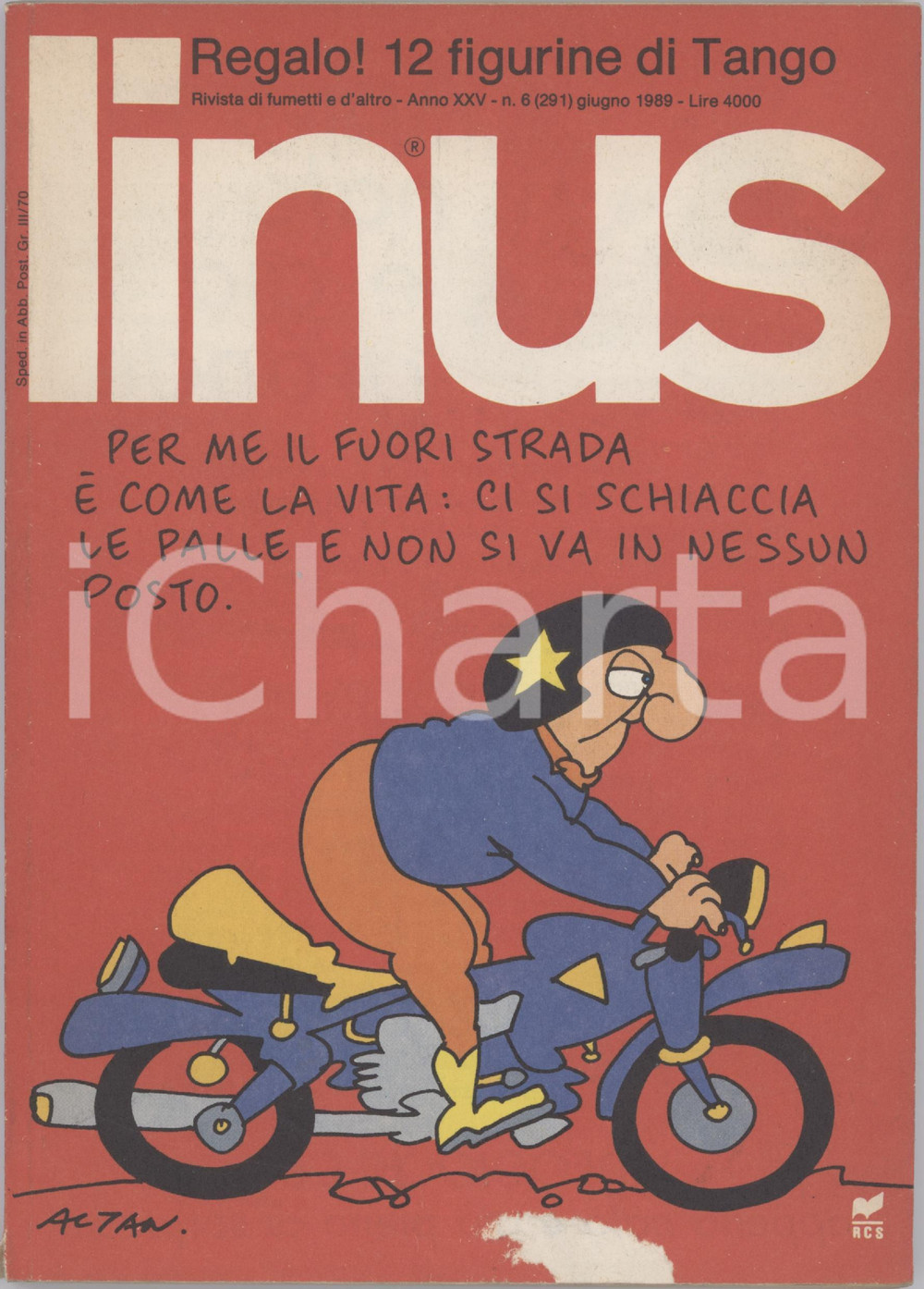 1989 LINUS Capitan Kidd di STAINO - Pogo di DOYLE & STERNECKY - Rivista FUMETTI Rivista originale d'epoca, illustrata.Anno XXV n. 6.PAGINE: 130 FAIR/discreto tracce d'uso; abrasione al lato inferiore della copertina Formato: 15x21 cm originale e autentica 1