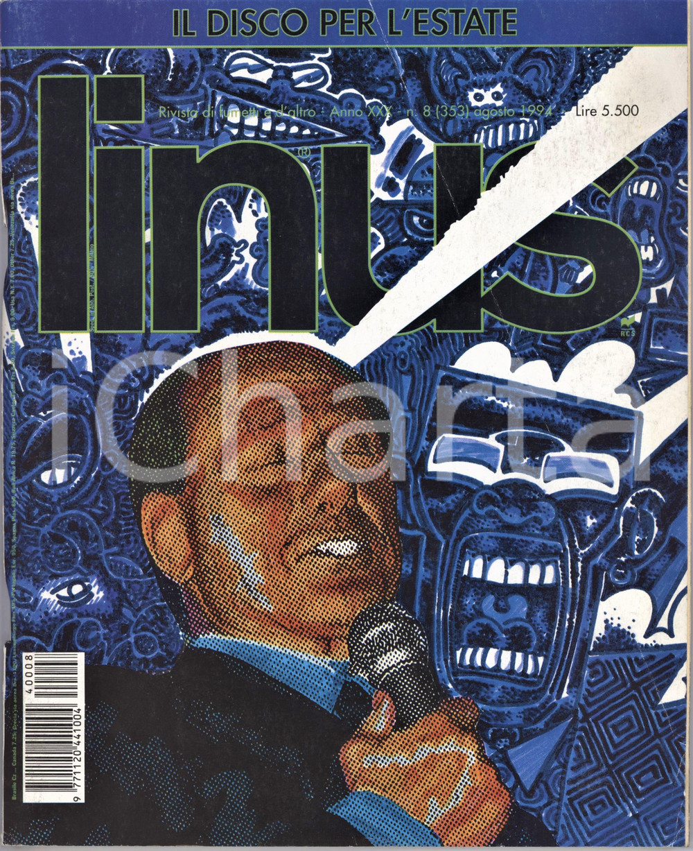 1994 LINUS Valentina movie di CREPAX Life in Hell di GROENING - Rivista FUMETTI Rivista originale d'epoca, illustrata.Anno XXX n. 8.PAGINE: 129 FAIR/discreto buone condizioni interna, ma lievi strappi, piegature e segni a biro alla quarta di copertina Formato: 21x26 cm originale e autentica 1