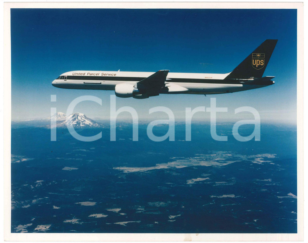 1980 ca USA - UPS United Parcel Service - Foto pubblicitaria aereo Fotografia originale. GOOD/buono  Formato: 25x20 cm originale e autentica 1