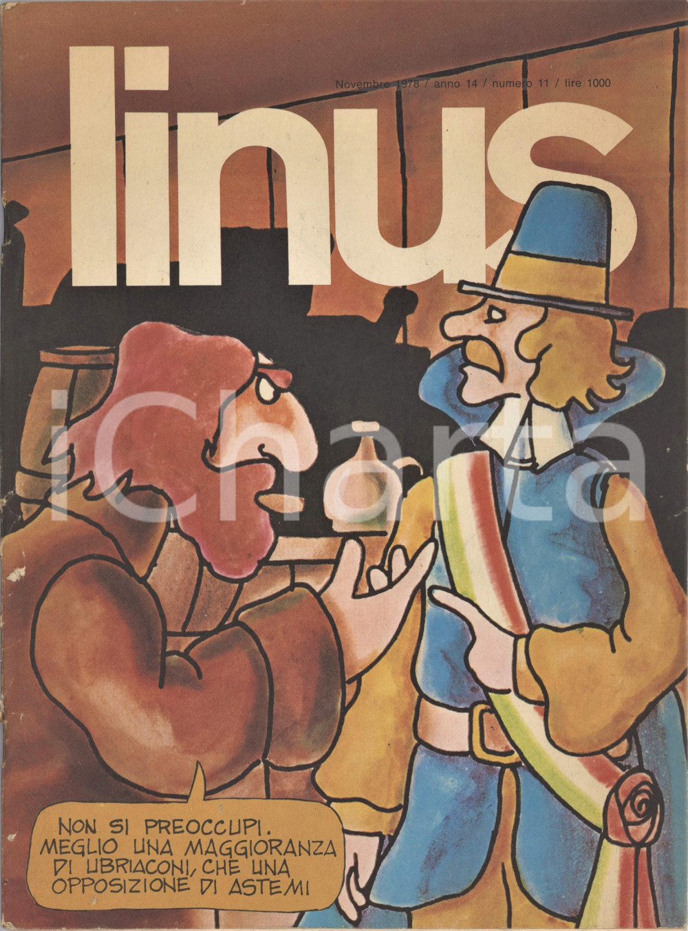 Giornale, rivista storica 1978 LINUS Bristow di DICKENS  Ada di ALTAN  Rivista FUMETTI Anno XIV n. 11 1