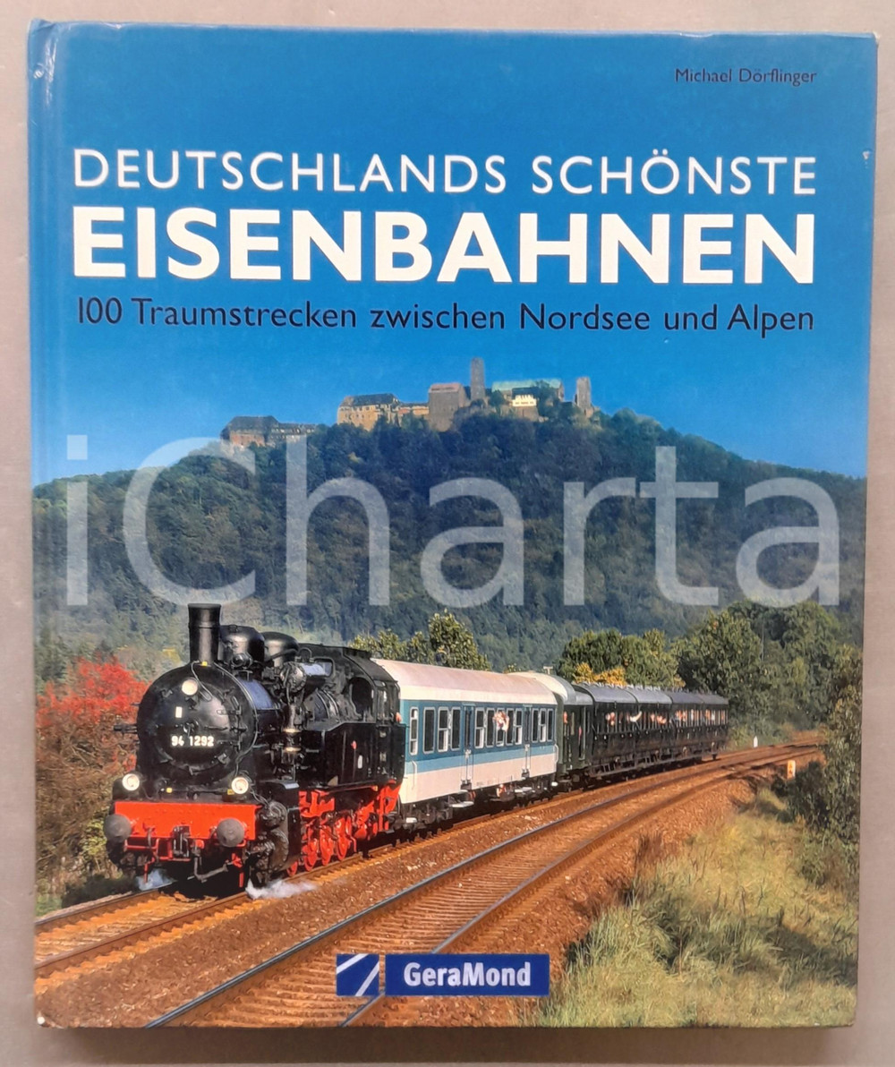 2008 Michael DORFLINGER Deutschlands SchÃ¶nste Eisenbahnen: 100 Traumstrecken Brossura editoriale con copertina rigida; riccamente illustrato.In lingua tedesca.PAGINE: 119EDITORE: Geramond - Munchen FAIR/discreto buone condizioni interne, con qualche lieve traccia di umiditÃ  alle ultime due pagine; tracce d'uso in copertina Formato: 22x27 cm originale e autentica 1