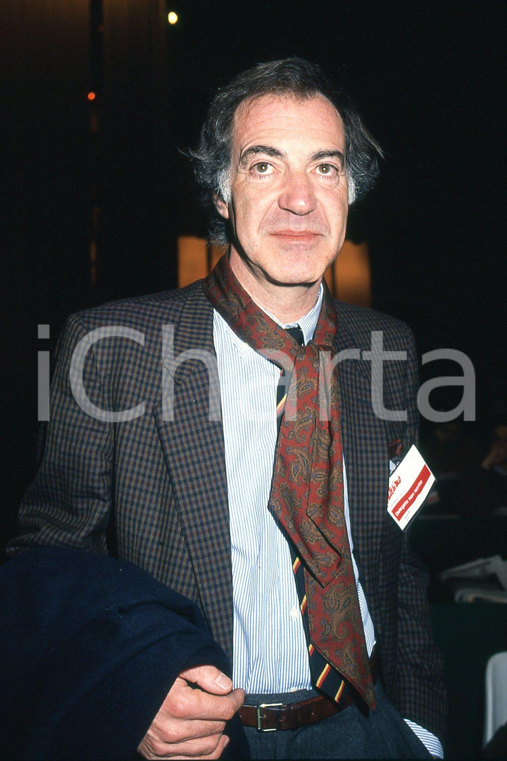 35mm vintage slide* 1991 RIMINI Salvatore VECA ritratto a XX congresso PCI (8)