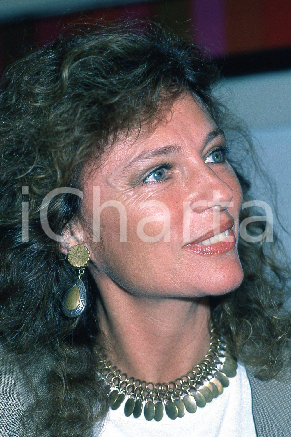 35mm vintage slide* 1989 USA CINEMA Jacqueline BISSET ritratto dell'attrice