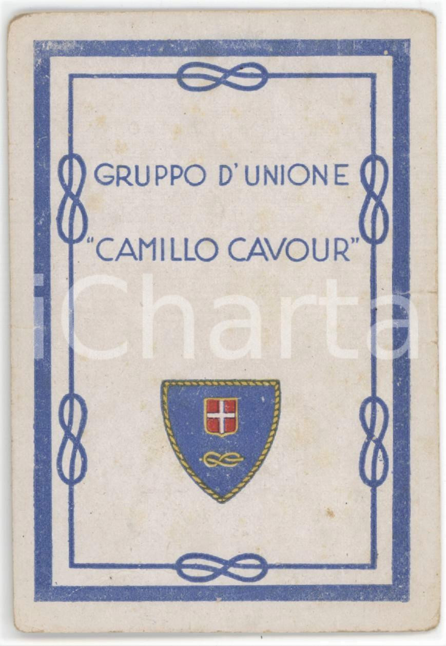 1947 MILANO Gruppo d'Unione Camillo Cavour - Tessera 7x10 cm