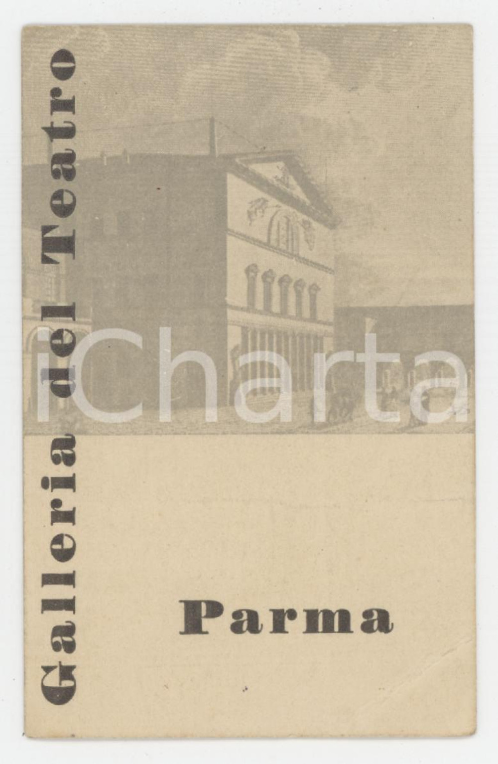 1955 PARMA Galleria del Teatro - Tessera 6x9 cm
