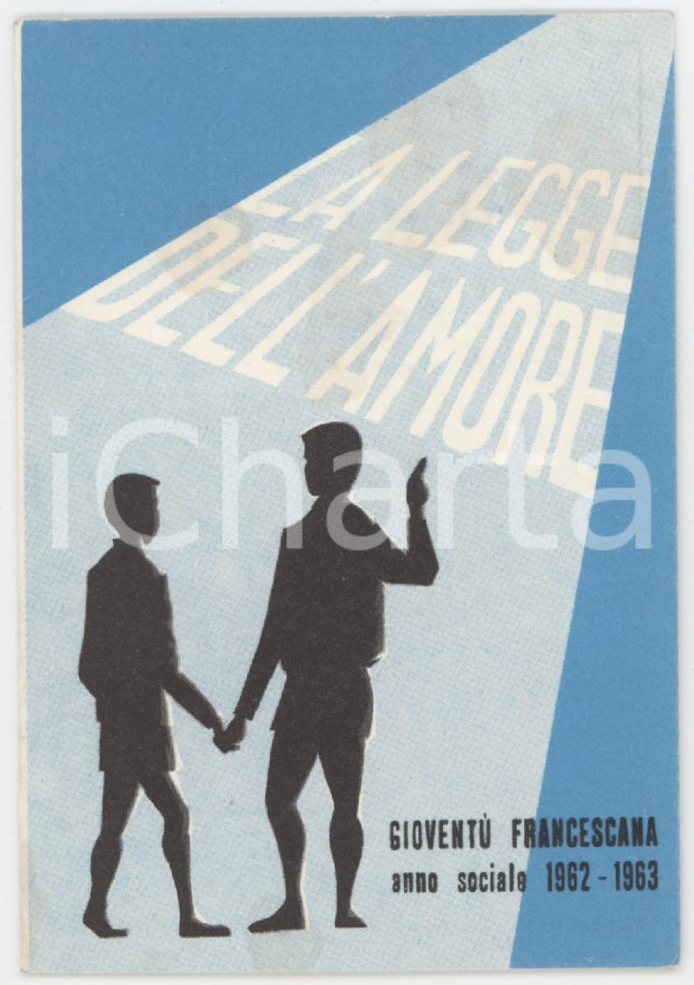 1962 MILANO - MONFORTE Tessera Gioventù Francescana 6x10 cm