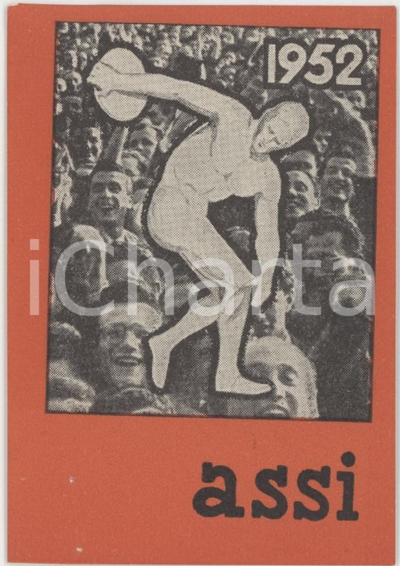 1952 ASSI Tessera associazione 6x9 cm