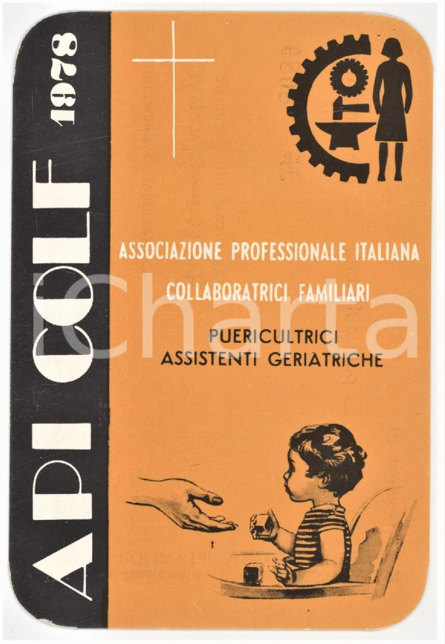 1978 API COLF Associazione Collaboratrici familiari e puericultrici - Tessera