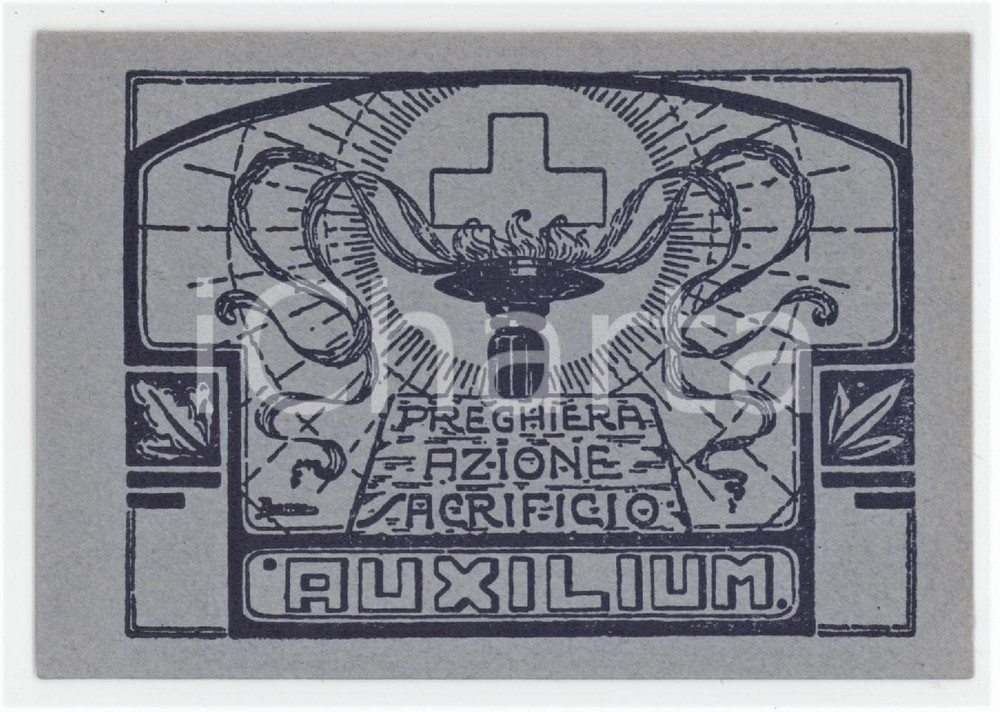 1936 GENOVA - AZIONE CATTOLICA Associazione AUXILIUM Tessera Avv. Dino ANDREIS