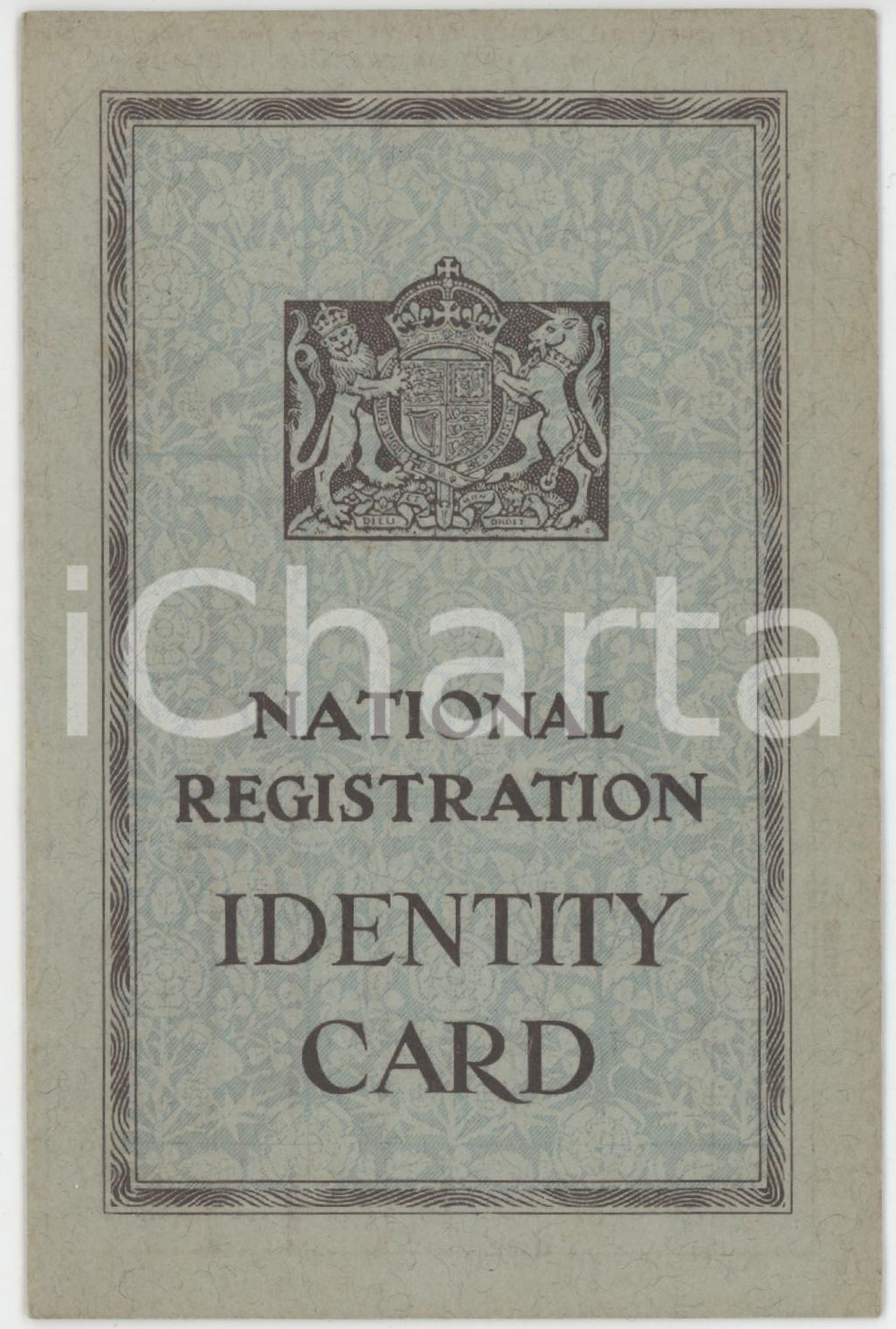 1946 UK National Registration - Identity card Irma ASSIRATI