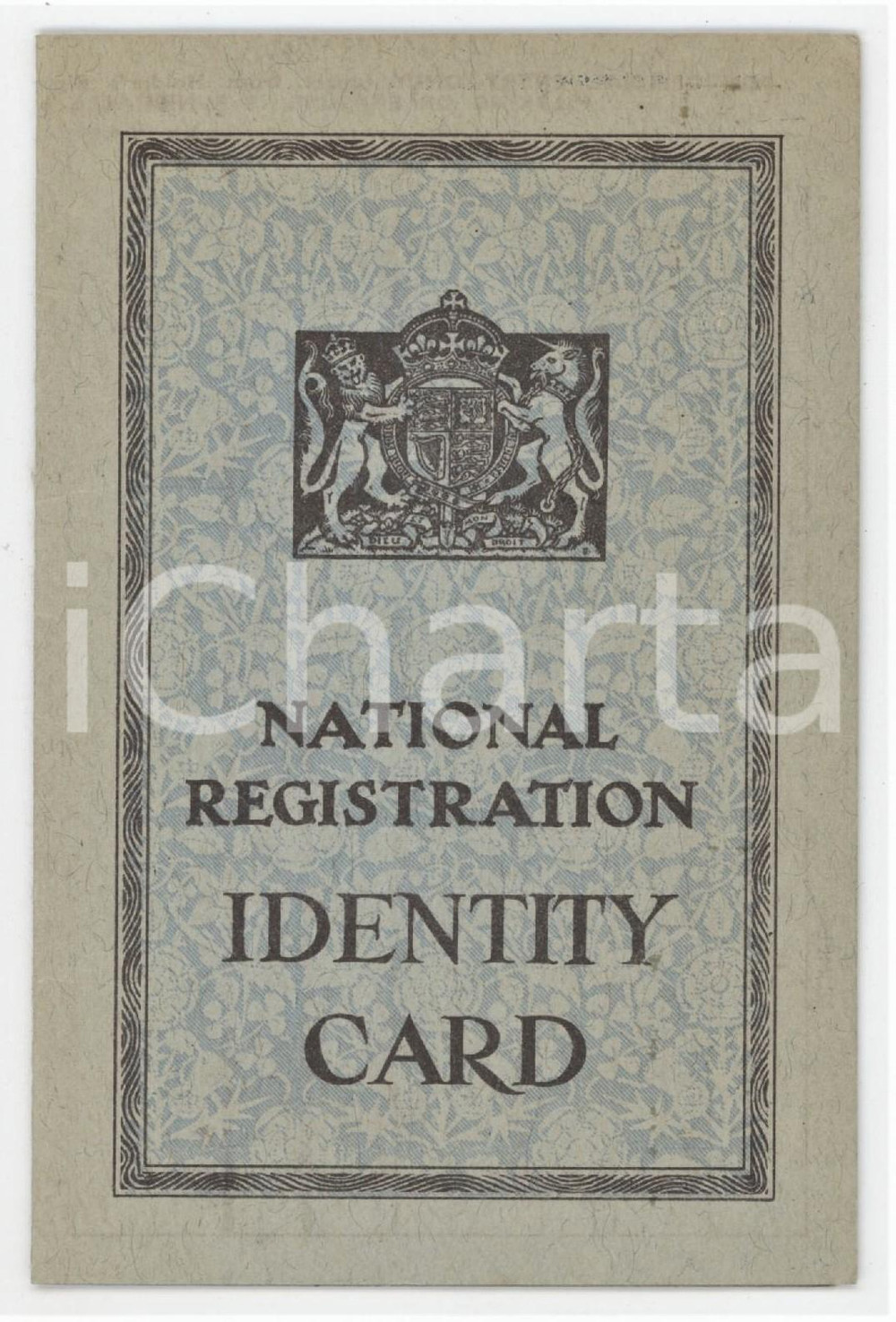 1943 SHEPPERTON (UK) National Registration - Identity card Elizabeth J. WALTER