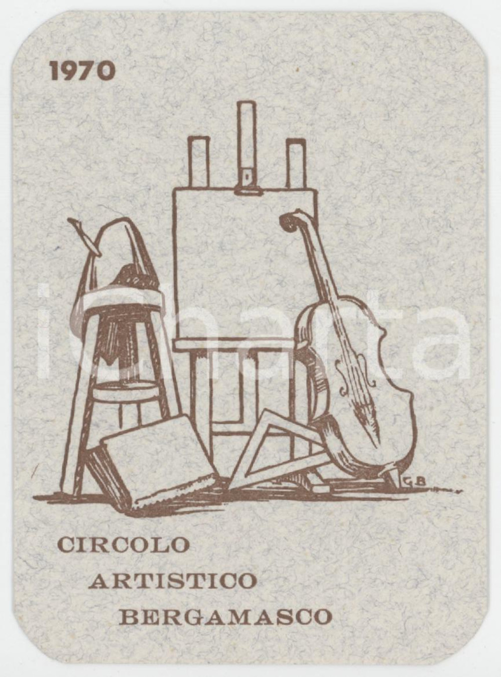 1970 BERGAMO Centro artistico bergamasco - Tessera di Alessandro MINARDI