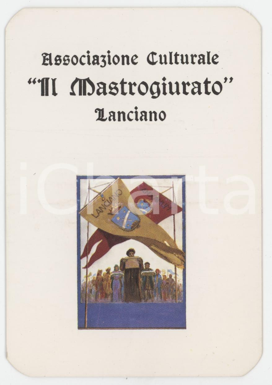 1985 FIERE DI LANCIANO Associazione IL MASTROGIURATO Tessera di partecipazione