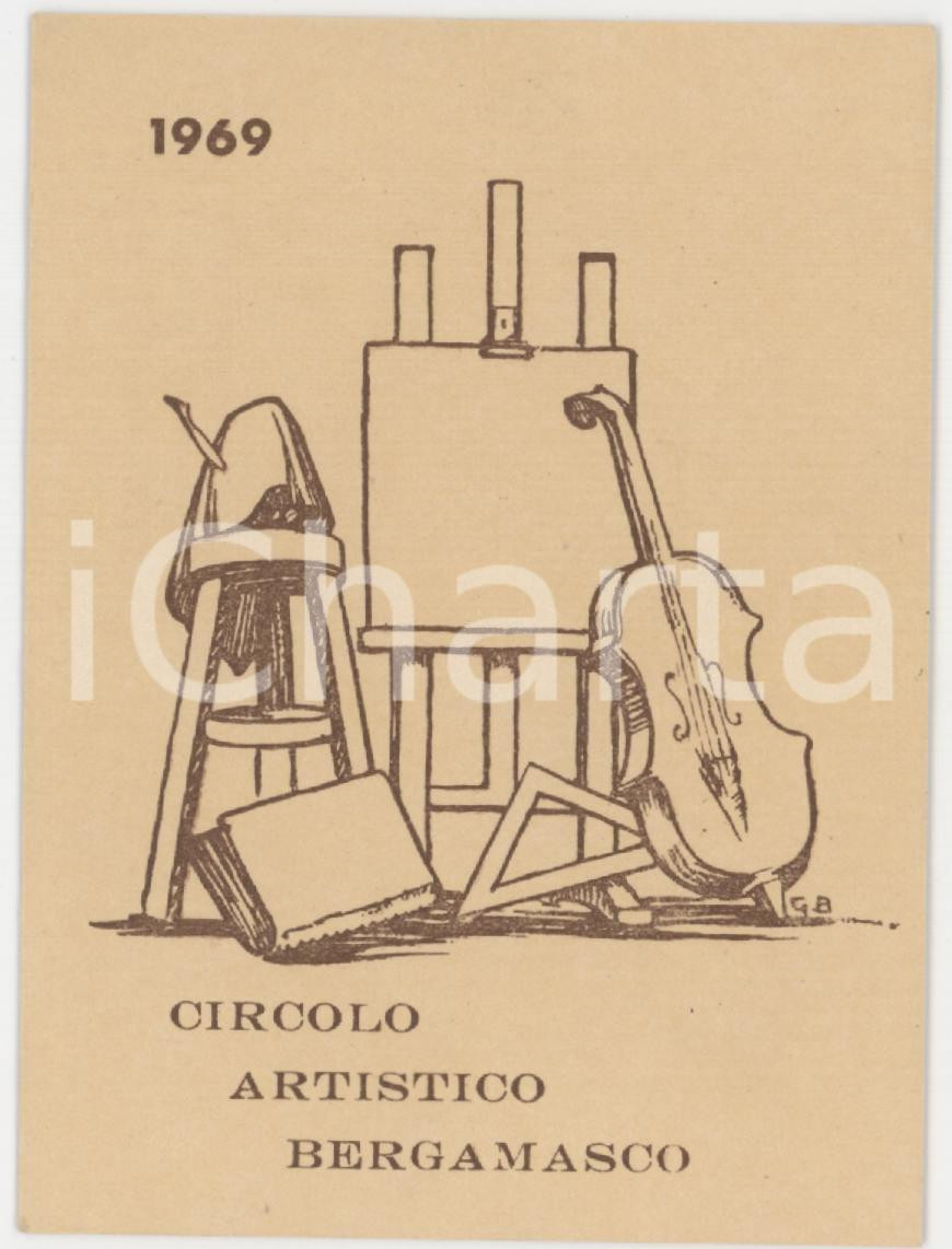 1969 BERGAMO Centro artistico bergamasco - Tessera di Alessandro MINARDI