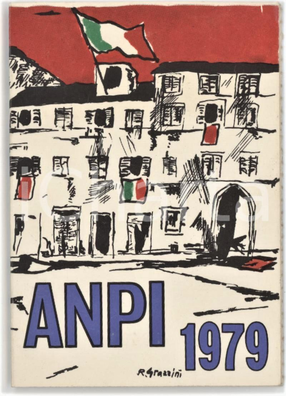 1979 ANPI Tessera del partigiano Giovanni DOGLIONE Brigate Garibaldi - 6x9 cm