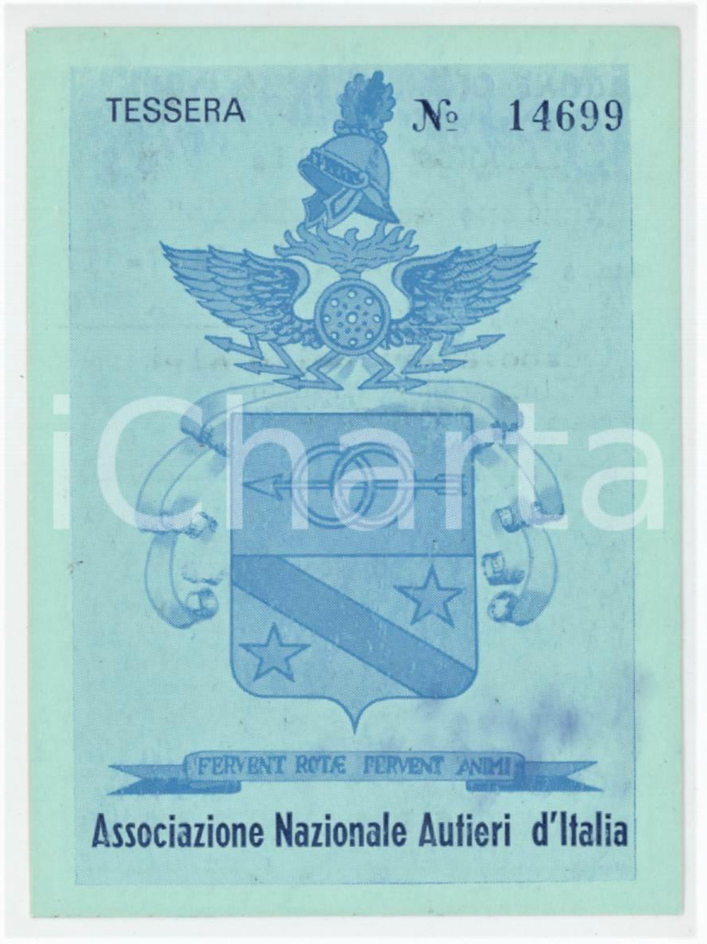 1976 CONEGLIANO Associazione Nazionale Autieri d'Italia - Tessera 7x9 cm