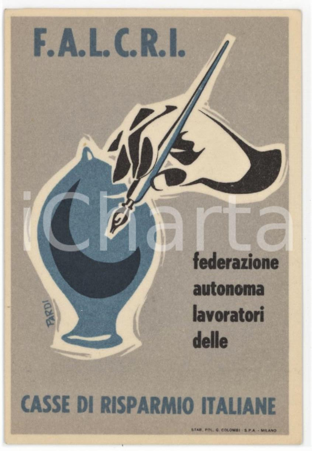 1963 FALCRI Fed. lavoratori casse di risparmio - Sindacato CARIPLO MILANO