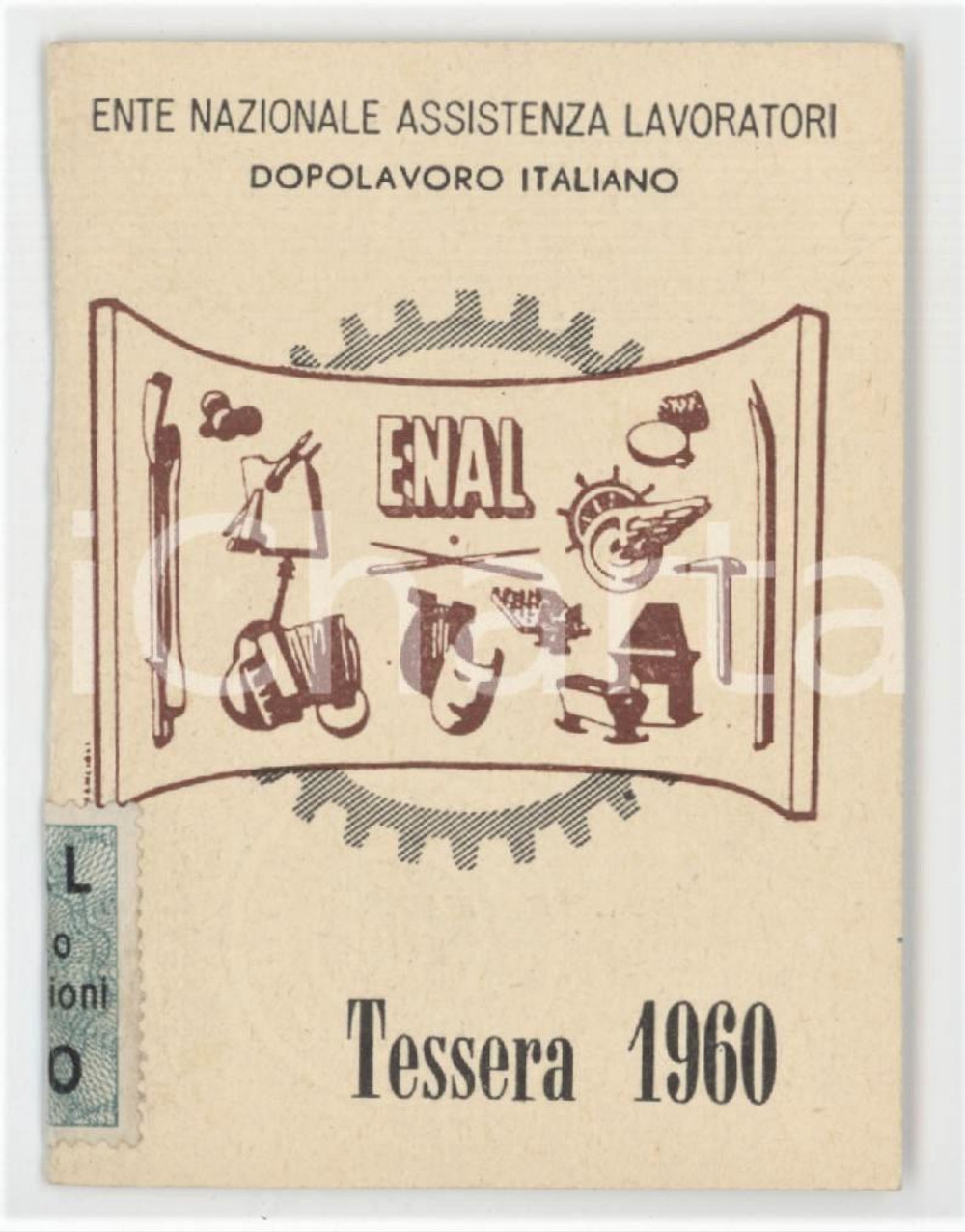 1960 ENAL Ente Nazionale Assistenza Lavoratori - Dopolavoro Italiano - Tessera