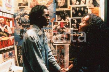 35mm vintage slide* 1998 CINEMA slam Saul WILLIAMS Sonja SOHN sul set