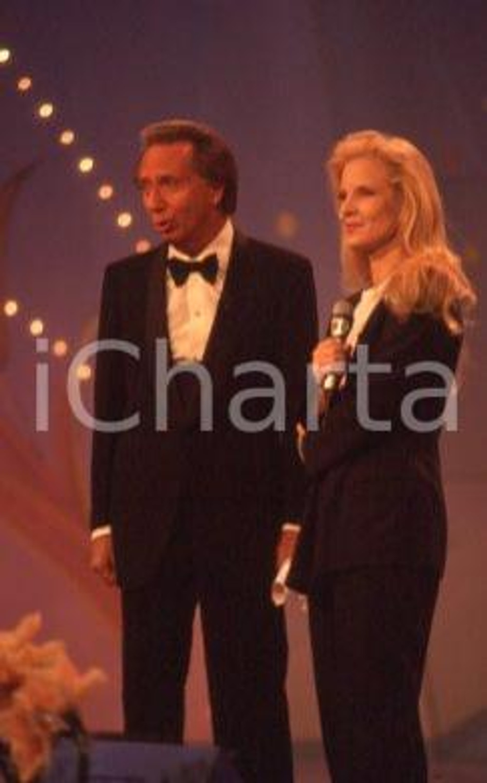 35mm vintage slide* 1990 c'era una volta il festival Sylvie VARTAN BONGIORNO (1)