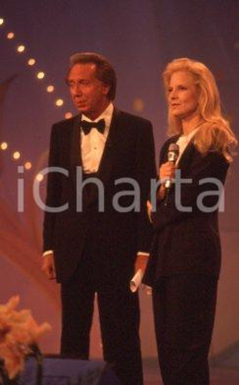 35mm vintage slide* 1990 c'era una volta il festival Sylvie VARTAN BONGIORNO (2)