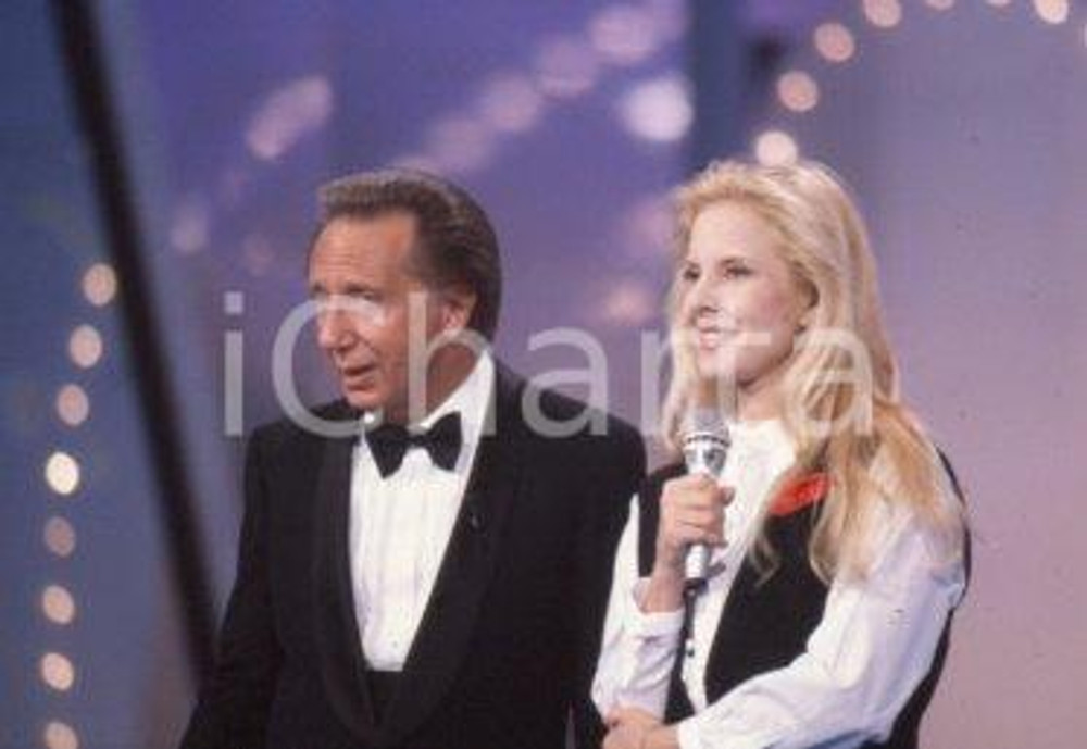 35mm vintage slide* 1990 c'era una volta il festival Sylvie VARTAN BONGIORNO (3)