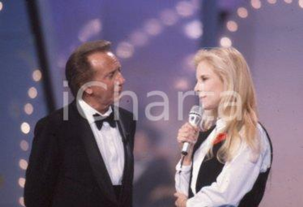 35mm vintage slide* 1990 c'era una volta il festival Sylvie VARTAN BONGIORNO (4)