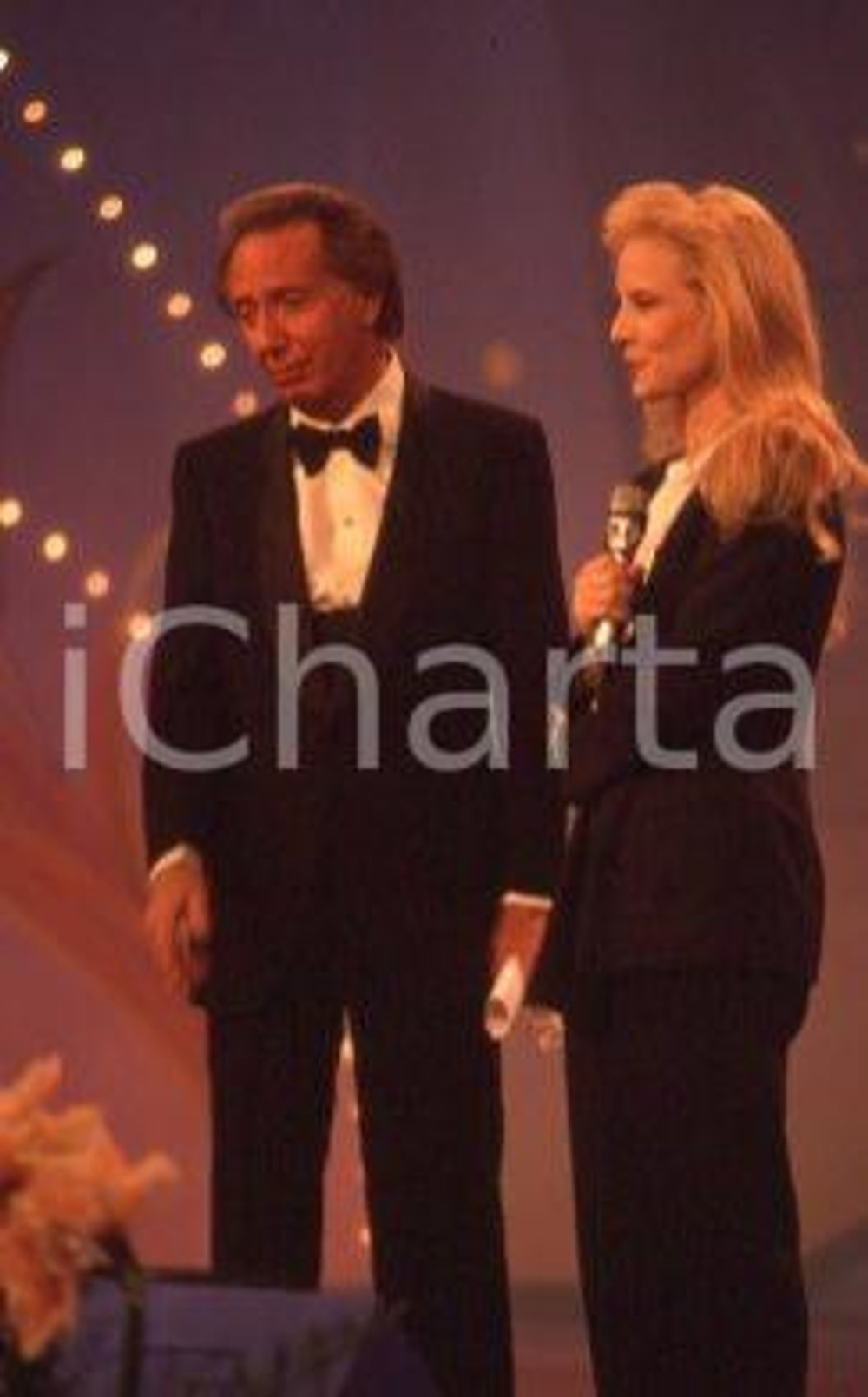 35mm vintage slide* 1990 c'era una volta il festival Sylvie VARTAN BONGIORNO (5)