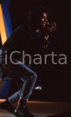 35mm vintage slide* 1990ca MUSICA STEVE ROGER BAND Massimo RIVA in concerto (1)