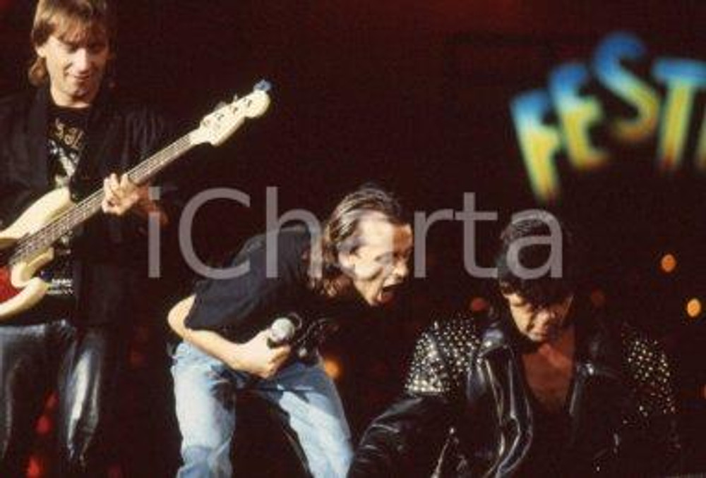 35mm vintage slide* 1988 MUSICA STEVE ROGER BAND in concerto al festival bar (1)