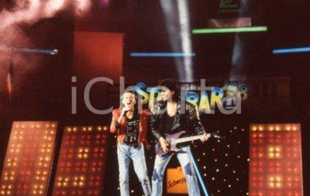 35mm vintage slide* 1988 MUSICA STEVE ROGER BAND in concerto al festival bar (6)