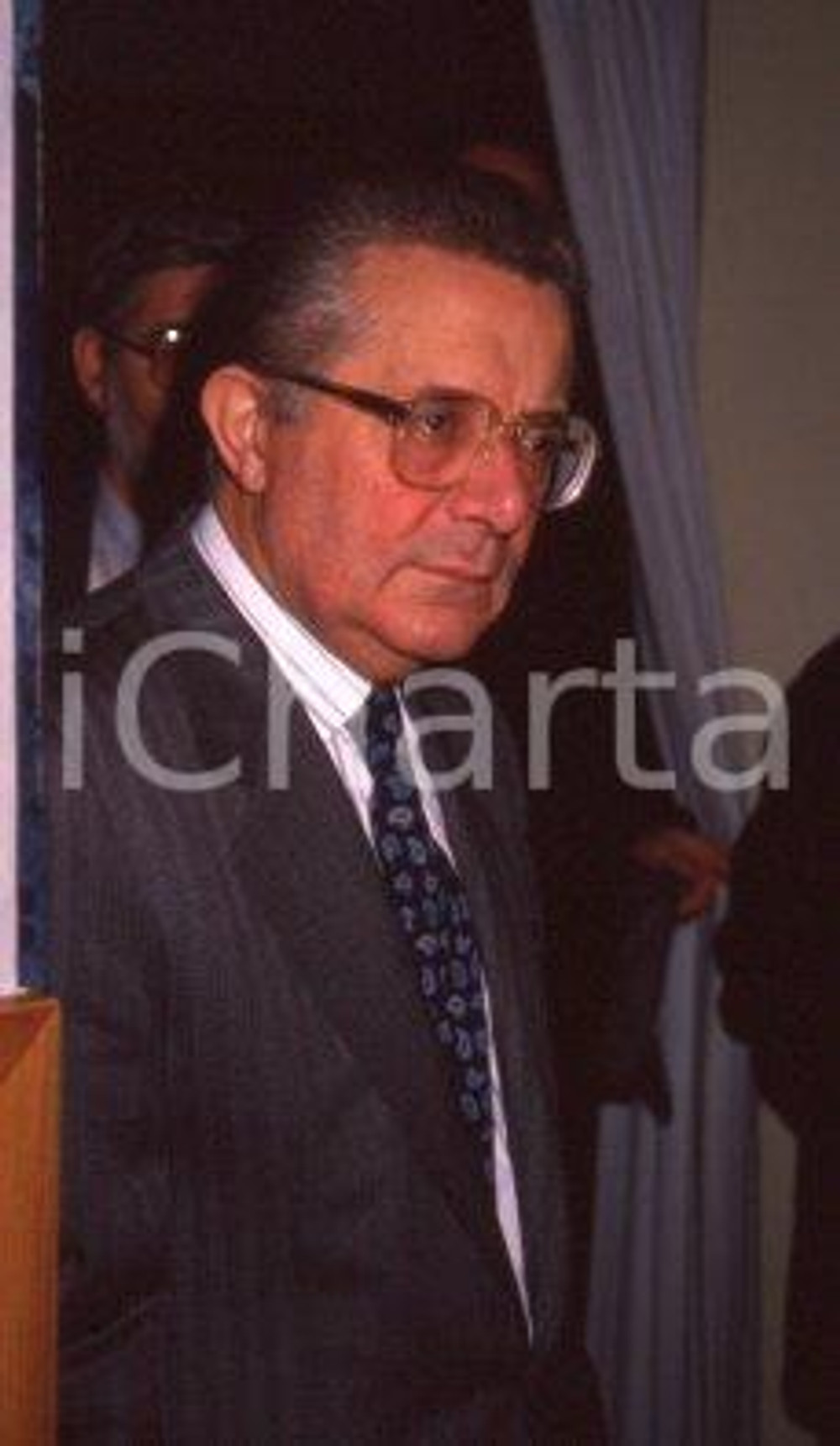 35mm vintage slide* 1985ca MILANO POLITICA DC Luigi VENEGONI ritratto (8)