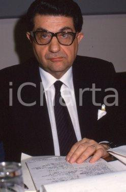 35mm vintage slide* 1988 ROMA POLITICA PSI Antonio LA PERGOLA ritratto (6)