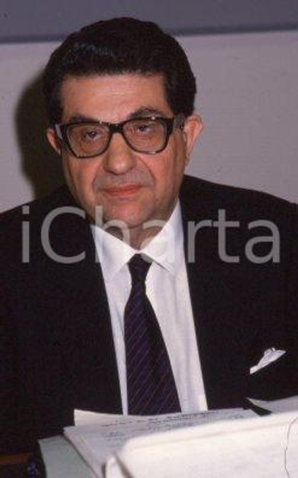 35mm vintage slide* 1988 ROMA POLITICA PSI Antonio LA PERGOLA ritratto (15)