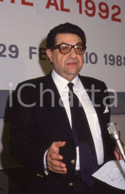 35mm vintage slide* 1988 ROMA POLITICA PSI Antonio LA PERGOLA ritratto (19)