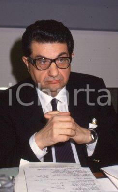 35mm vintage slide* 1988 ROMA POLITICA PSI Antonio LA PERGOLA ritratto (22)