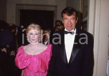 35mm vintage slide* 1983 PREMI OSCAR Walter MATTHAU con moglie Carol GRACE (3)