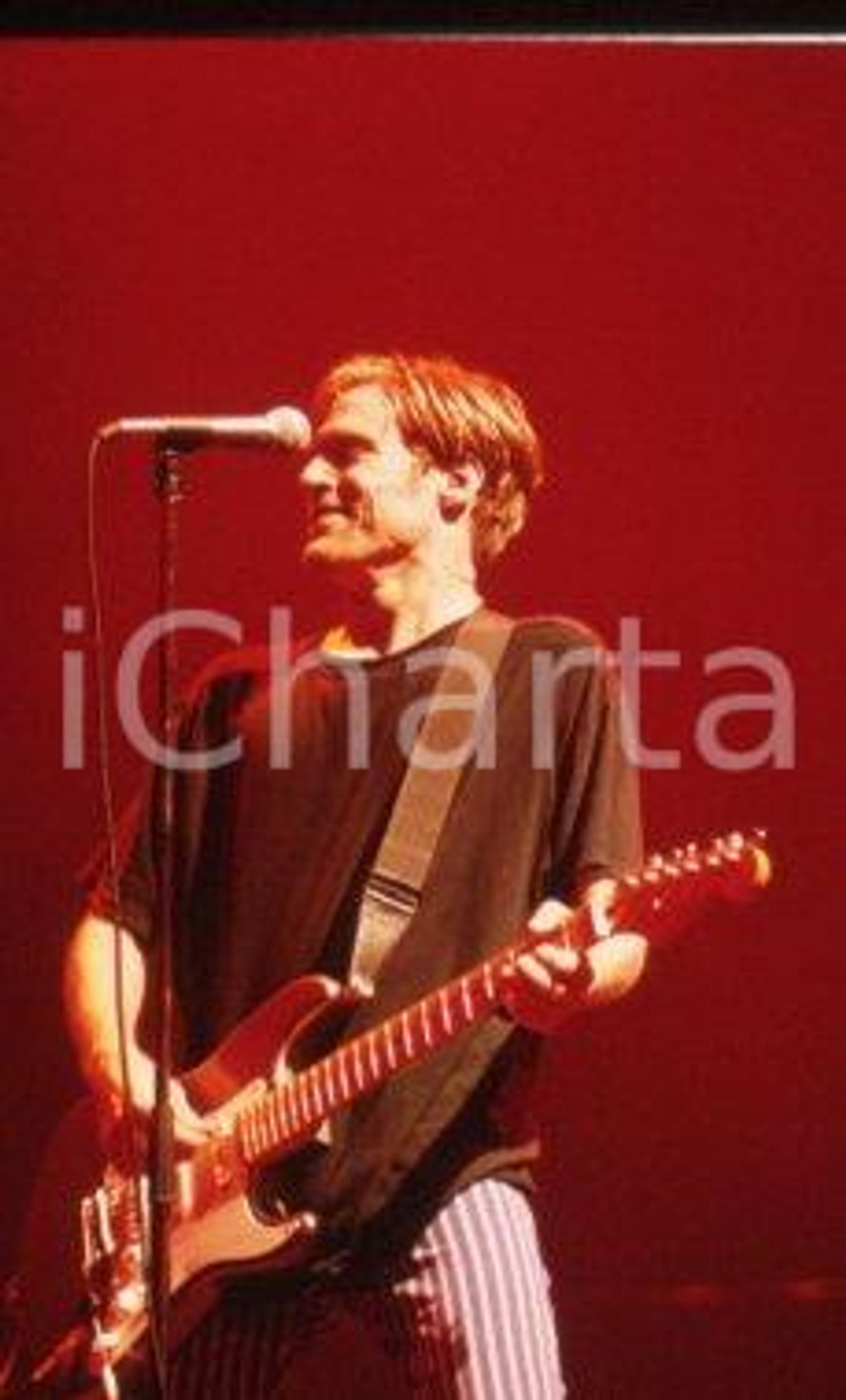 35mm vintage slide* 1995ca MUSICA Bryan ADAMS durante un'esibizione (2)
