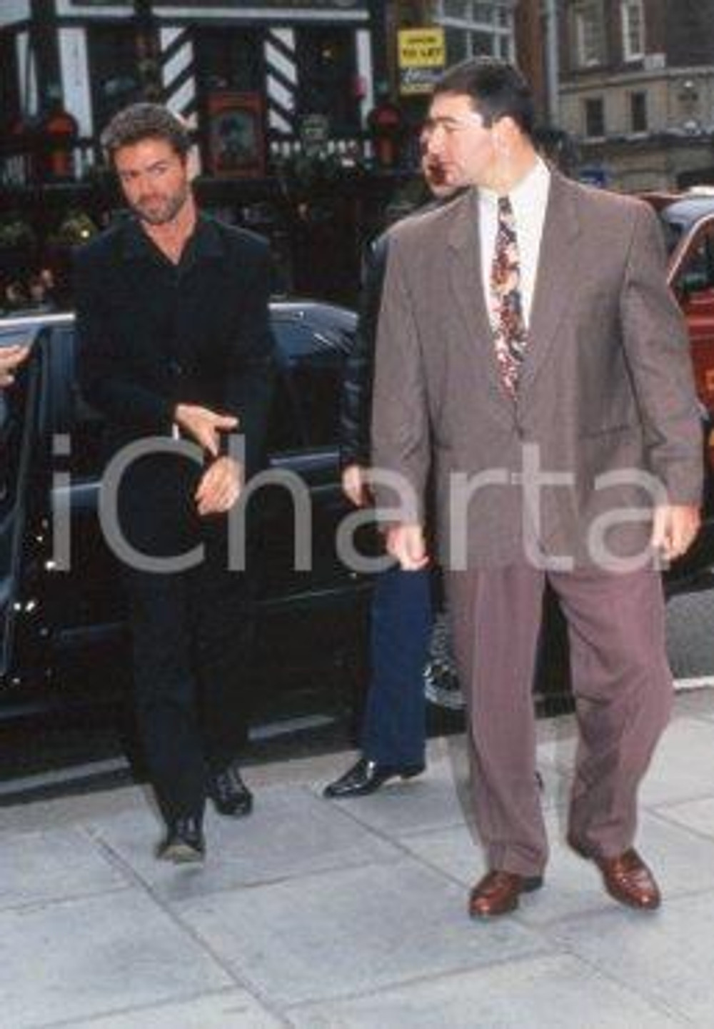 35mm vintage slide* 1990ca MUSICA George MICHAEL paparazzato (4)