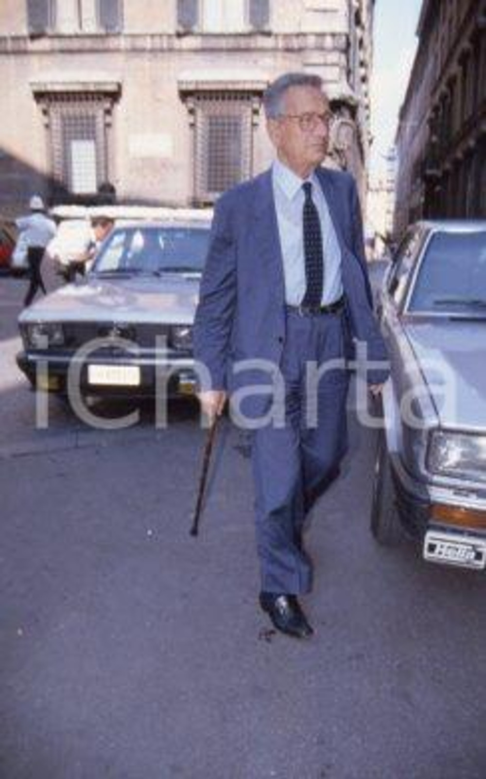 35mm vintage slide* 1985ca POLITICA ROMA DC Benigno ZACCAGNINI ritratto