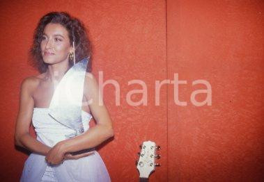 35mm vintage slide* 1986 MUSICA Grazia DI MICHELE velo d'argento