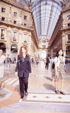 35mm vintage slide* 1990ca CINEMA MILANO Megan GALLAGHER ritratto (1)