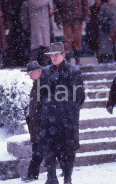 35mm vintage slide* 1999 CINEMA Snow falling on cedars Ethan HAWKE sul set