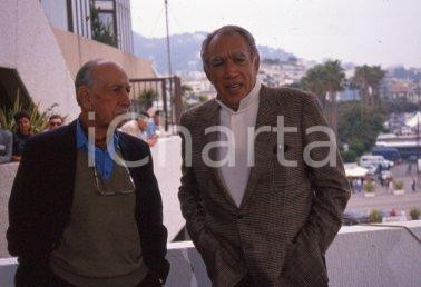 35mm vintage slide* 1985ca CINEMA Jose FERRER Anthony QUINN ritratto (1)