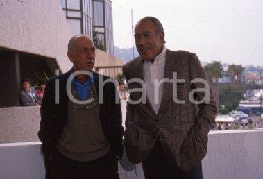 35mm vintage slide* 1985ca CINEMA Jose FERRER Anthony QUINN ritratto (2)