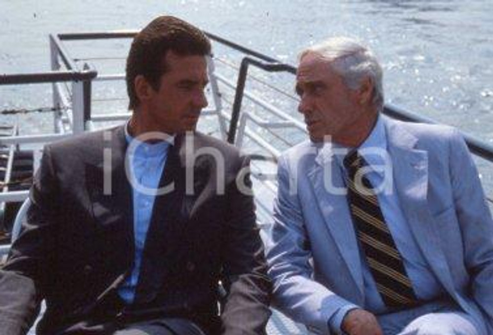 35mm vintage slide* 1992 VENEZIA festival CINEMA Mel FERRER Richard YOUNG (2)