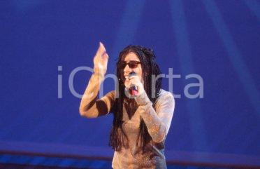 35mm vintage slide* 2000ca MUSICA Elena CATANEO durante un'esibizione (6)