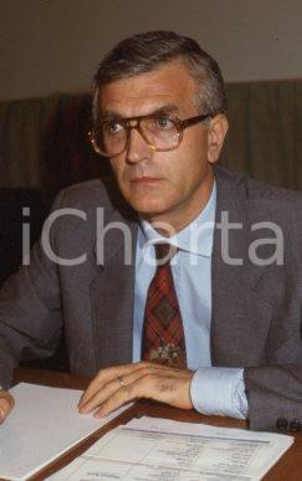 35mm vintage slide* 1990ca MILANO POLITICA DC Giuseppe ADAMOLI ritratto (4)