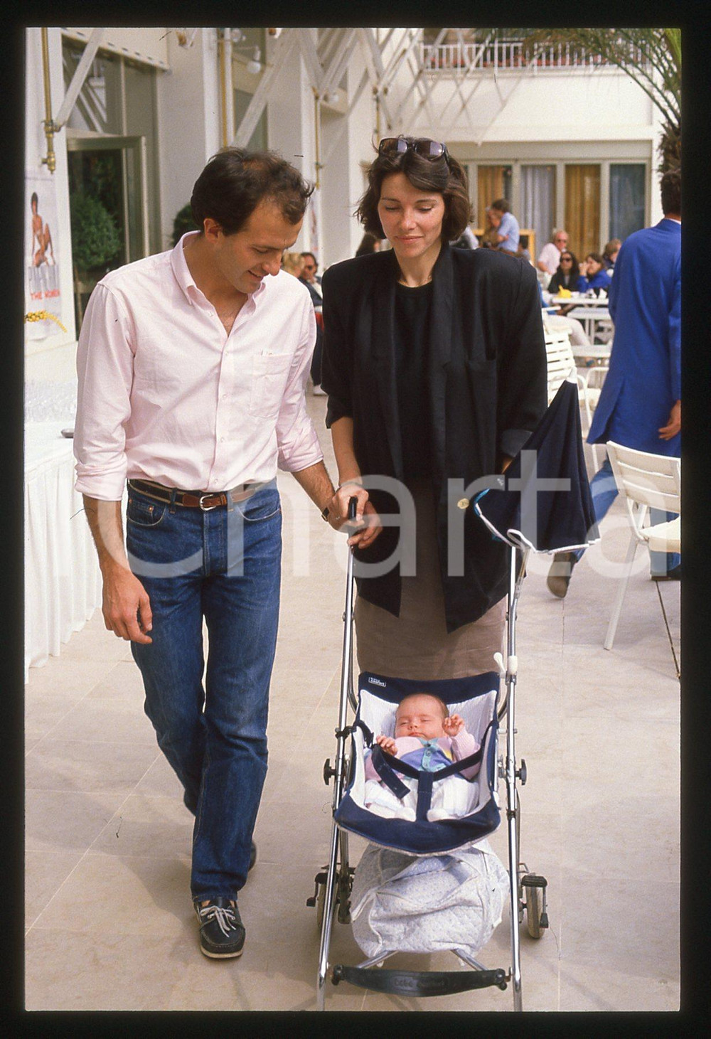 35mm vintage slide* 1985 ca COSTUME - Carole BERG e Philippe BARROSO (2)