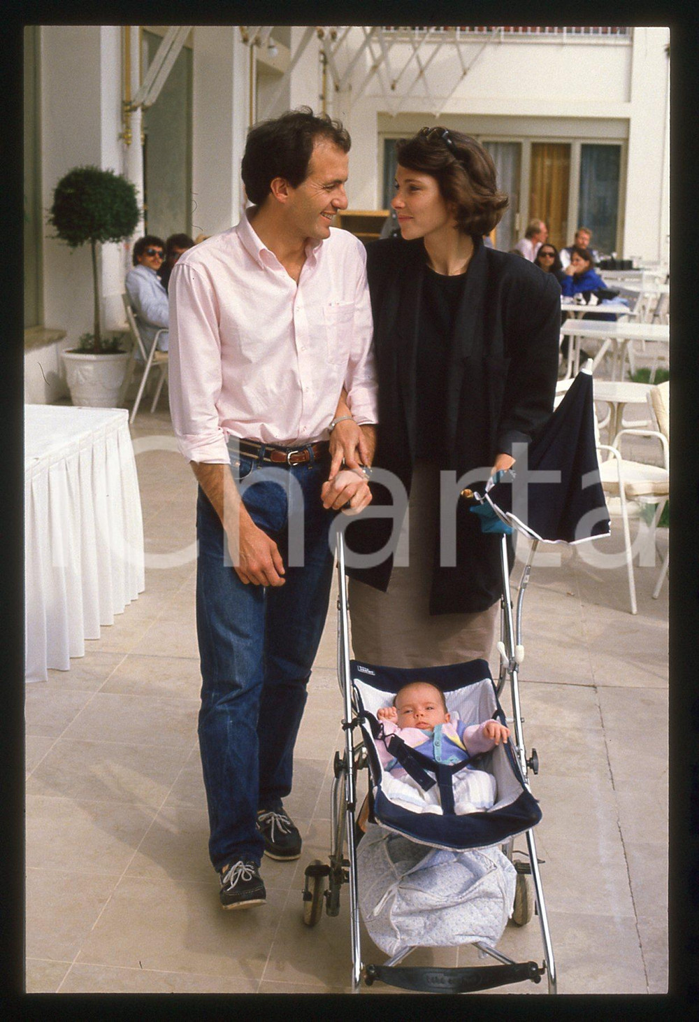 35mm vintage slide* 1985 ca COSTUME - Carole BERG e Philippe BARROSO (3)